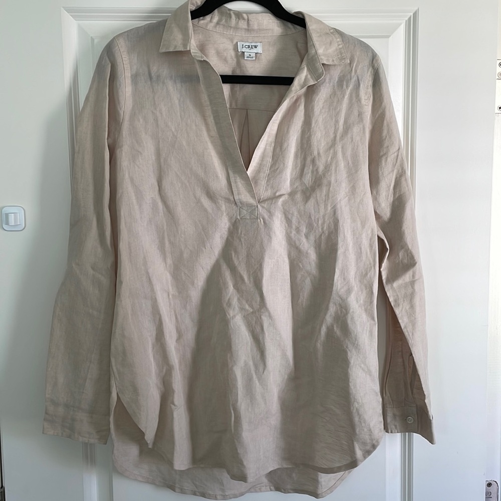 J. Crew Linen Blouse